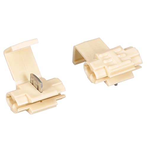 3M Scotchlok Moisture-Resistant Self-Stripping Electrical Tap IDC (Insulation Displacement Connector) 564-BULK, Double Run, White, 18-14 AWG, Pack of 500
