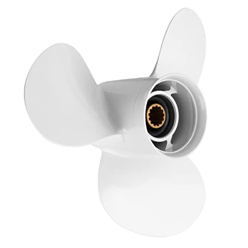 VQPROPs Outboard Propeller Aluminum Boat Outboard Propeller fit Yamaha Engines 25/30/40/50/55/60HP,3-1/2" Gearcase Engines 13 Spline Tooth,RH (11 1/8x13)