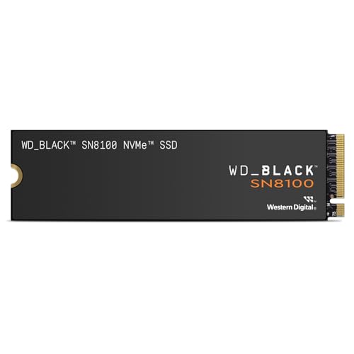 WD_BLACK 2TB SN8100 NVMe SSD Internal Solid State Drive - Gen 5 PCIe 5.0x4, M.2 2280, Seq. Read Speeds Up to 14,900 MB/s, Best for AI Applications, Gaming, and Video Editing - WDS200T1X0M