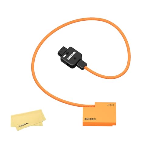 ZGCINE DT-LPE17 D-Tap to LP-E17 Dummy Battery Cable for Canon EOS RP R50 R10 M3 M5 M10 M50 M100 M6 Mark II Rebel T6i T6s T7i SL2-Length:60cm