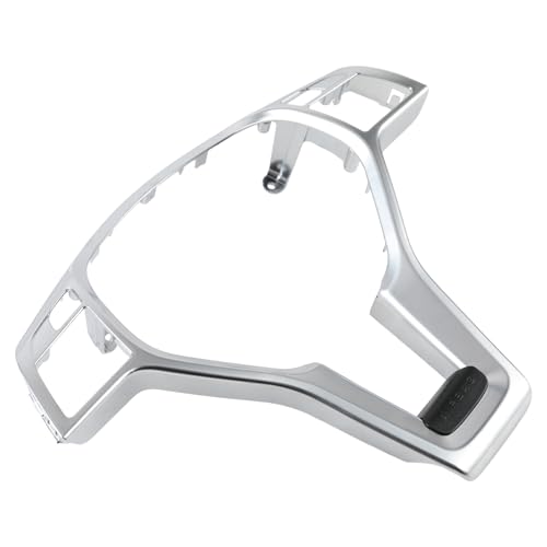 AUTOKAY Silver Steering Wheel Trim Cover for Mercedes W204 W212 C E CLA 12-14 AMG Style Silver