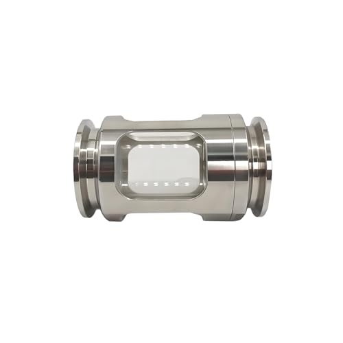 JOWIN Sanitary 2" Tri Clamp Compact Short Sight Glass 2 inch Tri Clover Straight Sight View 304 Stainless Steel Silicone Sealing