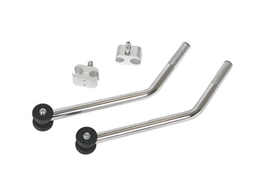 Medline Freedom Plus Lightweight Bariatric Transport Chair Rear Anti-Tip Device - Ensures Stability and Safety - 1 Pair