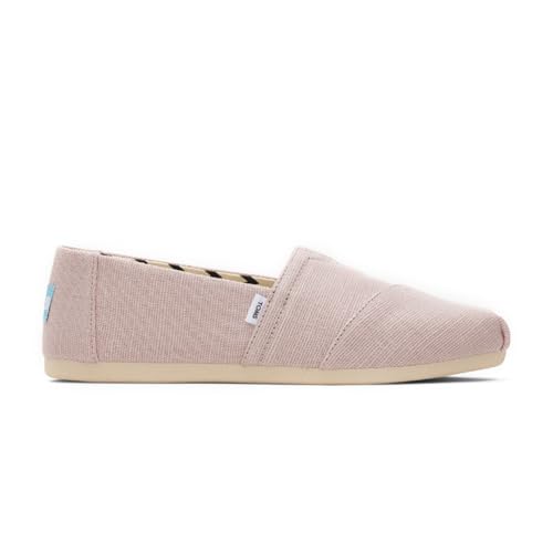 TOMS Women's Alpargata Loafer Flat, Ballet Pink Heritage Canvas, 8.5
