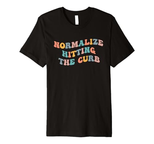 Normalize Hitting The Curb Gen Z Meme Funny Joke Bad Driver Premium T-Shirt