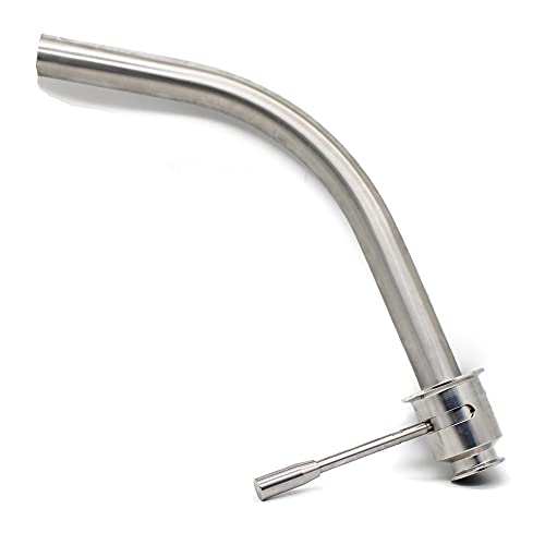 QiiMii SS304 Sanitary Rotaring Racking Arm 180 Degree Rotation for Conical Fermenter, Tri Clamp 1.5 inch x Tri Clamp 2.5 inch