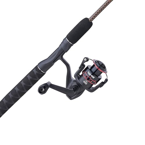 Ugly Stik GX2 Spinning Reel and 6' Fishing Rod Combo, 2-Piece, Graphite and Fiberglass Rod with Clear Tip Design
