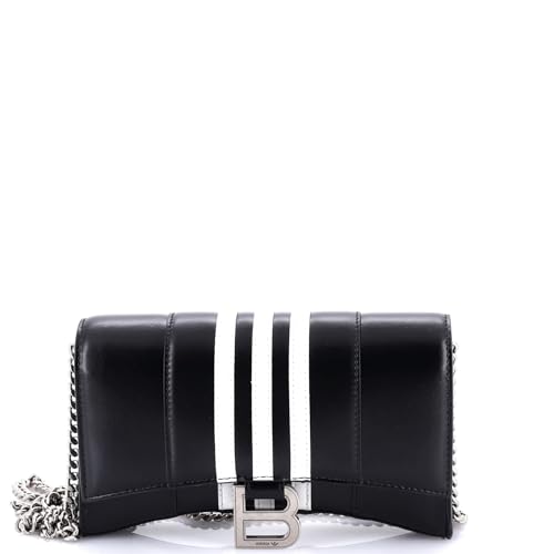 Balenciaga, Pre-Loved x adidas Hourglass Chain Wallet Leather, Black