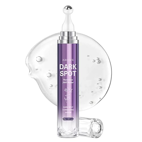HANYWIL Dark Spot Remover for Face and Body, Dark Spot Corrector Serum, Age Spot Sun Spot Freckles Brown Spot Remover, Melasma Treatment, Skin Care Face Serum with Roller (0.5 Fl Oz)