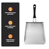 Stanbroil 2 Pack Smash Burger Spatula, Stainless Steel Griddle Food Mover, Large Griddle Scraper Food Shovel - Stir Fry Spatula, Fried Food Scoop, Hibachi Tools