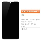 AGCUT for Tecno Spark 7 Screen Replacement for Tecno Spark 7 LCD Display Touch Screen Digitizer Assembly Repair Parts 6.5"