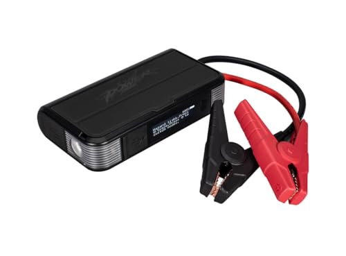Type S 1000A Car Battery Jump Starter,12V 6.0L Gas 3.0L Diesel, 8000mAh Portable Power Bank Built-in Cable, MFI Certified, Qi Wireless Charging, LCD, Flashlight, UL-Listed