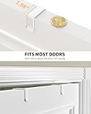 Moforoco 6 Tier Door Food Storage Cabinet Organizer White Hanging Kitchen Basket Organizer Wall Mount Spice Rack Rear Cabinet Door Spice Rack Bathroom Home Bedroom Organizer (White)