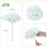 AVIVIHO Hydrangea Artificial Flowers Bulk Pack of 65 Fluffy Ivory Fake Hydrangeas Silk Flowers with Stems for Home Weddings,Centerpieces,Party Decor Spring Festival Florals Decorations