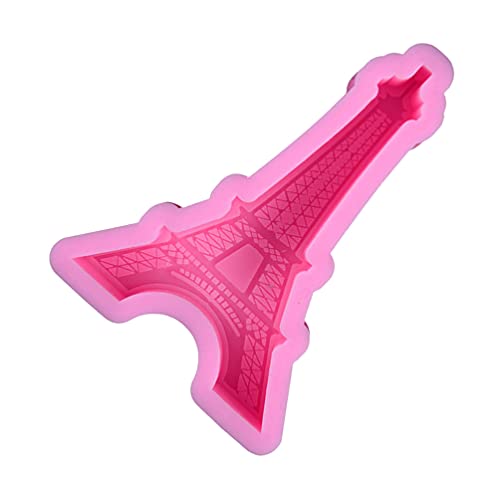 1pc Eiffel Tower Silicone Cake Mold Fondant Mould for Cake Decorating Baking Supplies Tools for Birthdays Valentine Day Special Occasions Pink