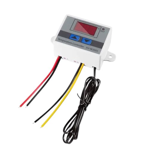 Digital Led Temperature Controller Module, XH-W3001 Thermostat Switch with Waterproof Probe, Programmable Heating Cooling Thermo New 2025 for Arrival High Reliable Electronic Component,