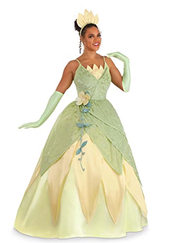 Fun Costumes Disney's Princess and The Frog Deluxe Tiana Costume Adult - S Green