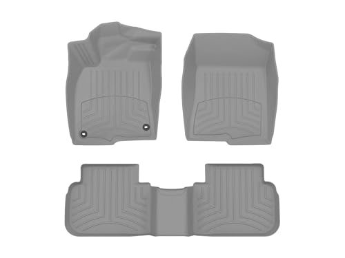 WeatherTech FloorLiner HP Custom Fit Floor Mats for Integra Type S, Civic, Civic Si, Integra, Civic Type R - 1st & 2nd Row (461692-1-2IM), Grey