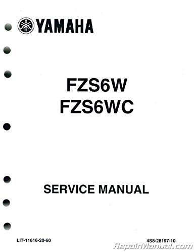 LIT-11616-20-60 2007-2009 Yamaha FZ-6 Service Manual