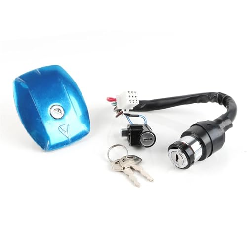 Motorcycle Vented Locking Fuel Tank Cap Motorcycle lgntion lock set Ignition Switch Fuel Tank Cap Lock/Fit For Haojue Suzuki AX100 AX 100 Lock Set