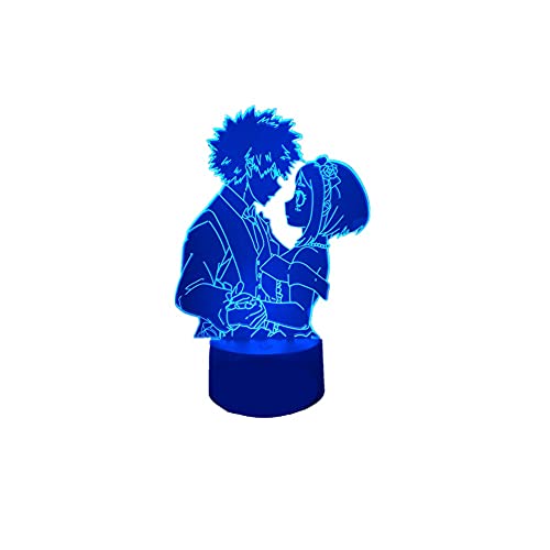 3D Anime Night Light Bakugou Katsuki Lamp 16 Colour with Remote Anime Boku no Hero Academia Child Bedroom Decor LED Light Kids Night Light Birthday Gift