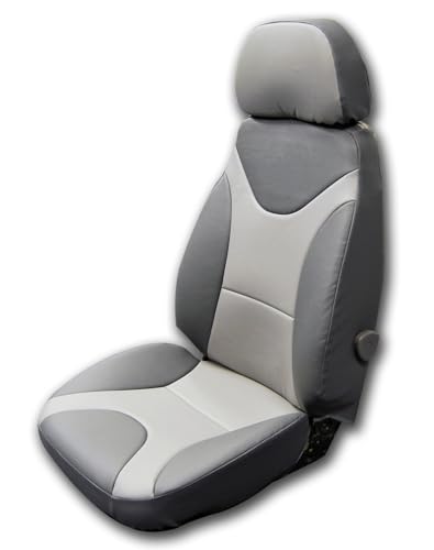 Iggee Caterpillar Cat 330 Cl Excavator Charcoal/Grey S.Leather Custom Fit Seat Covers (Charcoal/Grey)