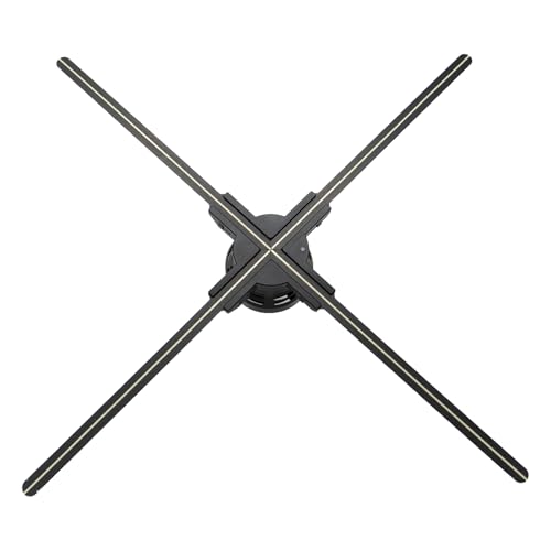 3D Hologram Fan 23.6 Inch,3D Holographic Fan with WiFi and Bluetooth,720 Highlight LEDs and 2200 cd/m² Brightness,2000+ Free 3D Video, 3D Hologram Projector for Store Display,Events,Trade show