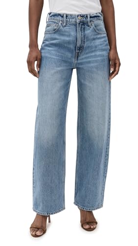 Good American Women's Good Standard Baggy Jeans, Indigo893, Blue, 16
