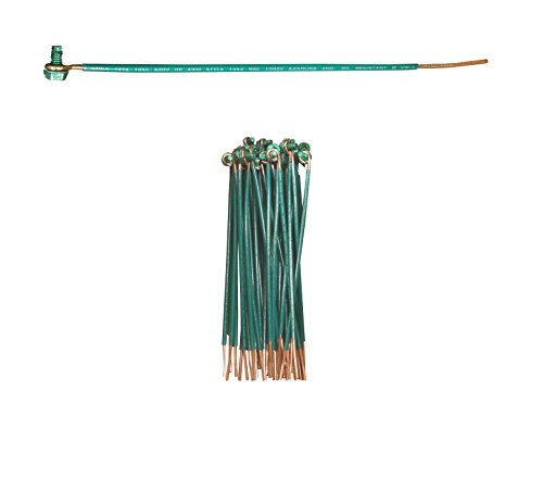 IDEAL Electrical 30-3404 #12 AWG, 6.5 in., Grounding Pigtails with Ground Screws (Pack of 50)