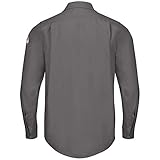 Bulwark Men's iQ Series Endurance Collection FR Work Shirt, Grey, X-Large