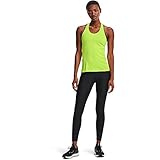 Under Armour Womens HeatGear Armour High No-Slip Waistband Pocketed Leggings, Black (001)/White, Large Short