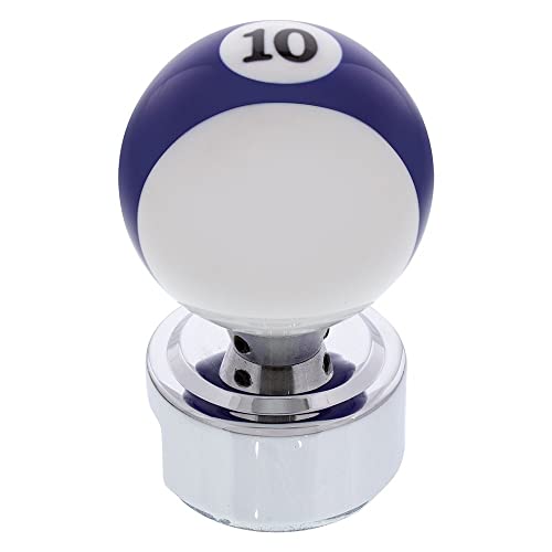 United Pacific 70770 - Manual Transmission Shift Knob - Pool Ball Shift Knob Number "10" For 13/15/18 Speed Eaton Style