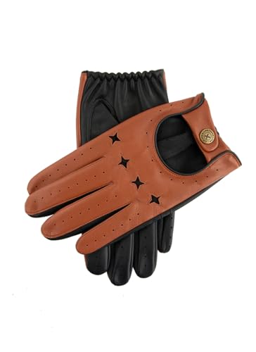 Dents Mens The Suited Racer Touchscreen Driving Gloves - Highway Tan/Black - Large