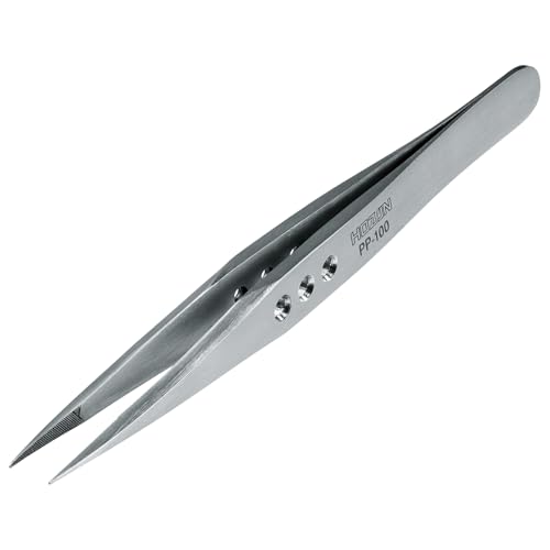 HOZAN Thick type tweezers PP-100 (Japan Import)