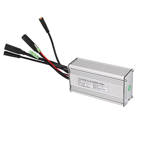 Shanrya 750W Motor Brushless Controller, DC 36V/48V 25A Electric Bike Sine Controller Waterproof Brushless Motor Speed Controller with Light Line for Electric Bicycle