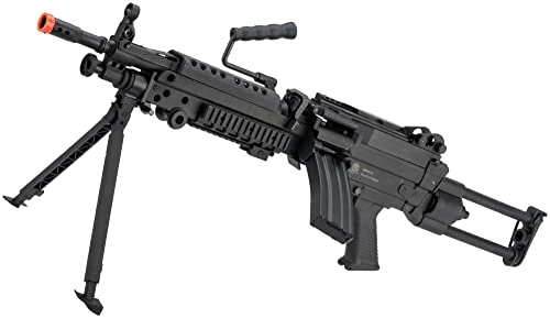 Evike Airsoft - CyberG.un FN Licensed - Featherweight - M2.49 Airsoft Mach.ine G.un (Model: para / (350 FPS), Battery