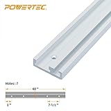 POWERTEC 71365 Combo T-Track and Miter T-Track, 48"