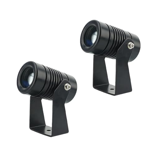 2PCS Outdoor Spot Lights - Rotation Spotlight, Spotlight Led Beam Light, IP67 Waterproof Narrow Beam Spot Light, Outdoor Building Remote Illumination Exterior Wall Projector Lights(Green,10W(DC24V))