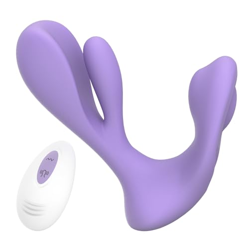 Tracy's Dog Adult Sex Toys - Clitoral Grinding G Spot Rotating Vibrator for Dual Stimulation, Remote Control Wearable Vibrators with 3 Rotating and 10 Vibration Modes for Women Couple Play