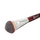 BK BEAUTY BRUSHES - 109 MINI CONTOURED FOUNDATION - Face Brush for Liquid or Cream Foundations - Bronzer, Blush & Highlighter Makeup Brush