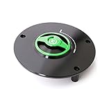 Green REVO CNC Quick Release Gas Fuel Cap Compatible with Honda CBR600RR 03-18 CBR600 F 91-08 VFR 800 98-09 CB 600F Hornet 05-13