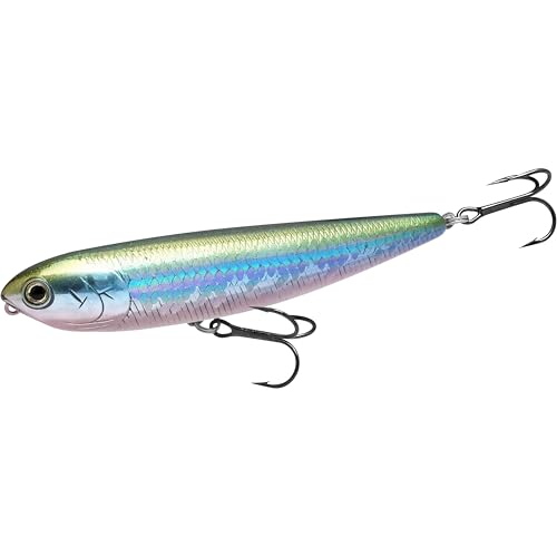LUCKY CRAFT Sammy 100, 254 MS MJ Herring, Topwater Fishing Lures, Freshwater Bass Lures, 4" Length Floating Lure, Champion Walk-The-Dog Bait, Lake Bass Fishing Gear and Accessories