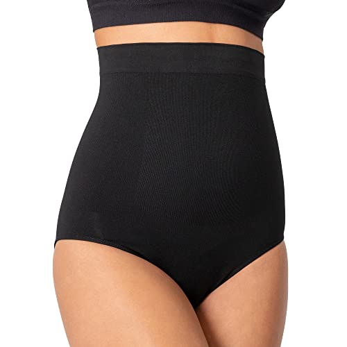 SHAPERMINT Shapewear Tummy Control Panty - High-Waisted Shapewear for Women, Body Shaper Tummy Control Underwear, Faja Black