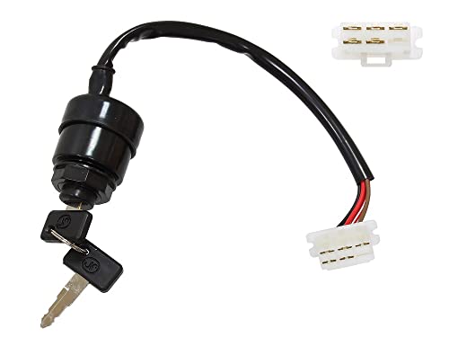 Ignition Switch/Starter Switch Compatible with Yamaha Model Phazer II, ST (Elec Start) 1990-1996 Snowmobile Part# 27-01582 OEM# 8K1-82508-20, 8K1-82510-20
