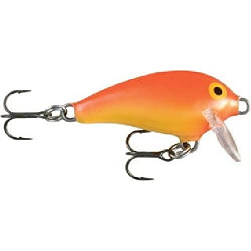 Rapala GFR MFR3-GFR Crankbait Mini Fat Trap, 1.2 inches (3 cm), 0.1 oz (4 g), Red Gold Lure