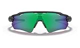 Oakley Men's Radar EV Path Sunglasses Polarized Rectangular, Matte Black w/Prizm, 38 mm