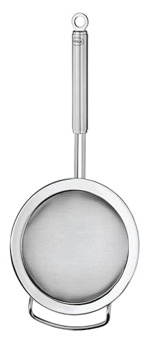 Rösle 95260 Stainless Steel Round Handle Kitchen Strainer, Fine Mesh, Sifter 7.9 Inch