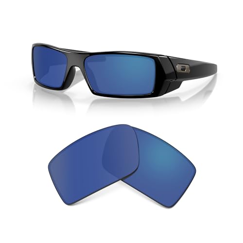 Oakley Authentic Gascan OO9014 Ice Iridium Replacement Lenses For Men For Women + BUNDLE with Designer iWear Care Kit