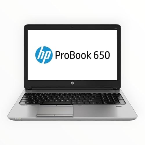 HP Probook 650 G1 15.6" FHD Business Laptop, Intel Core i7-4610M 3.0GHz up to 3.7GHz, 16G DDR4 RAM, 256G SSD, Fingerprint, Windows 10 Pro (Renewed), Black