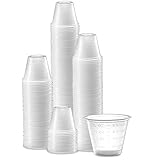 (500 Count 1oz) Disposable Medicine Cups with Embossed Measurements Marking, for liquid and dry medication, By Care Plus